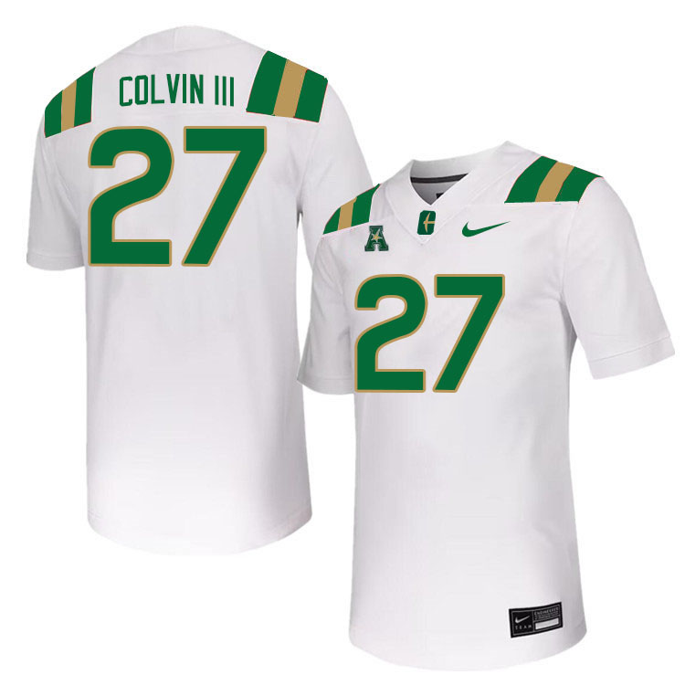 Charlotte 49ers #27 Alonzo Colvin III College Football Jerseys Stitched Sale-White